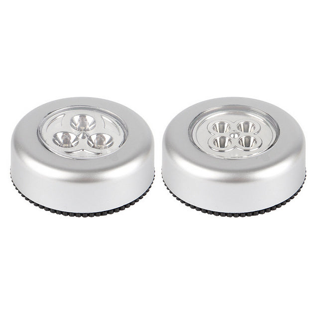 3 LED Closet Cabinet Lamp AAA Battery Powered Wireless Stick Tap Touch Push Security Kitchen Wall Car Night Light