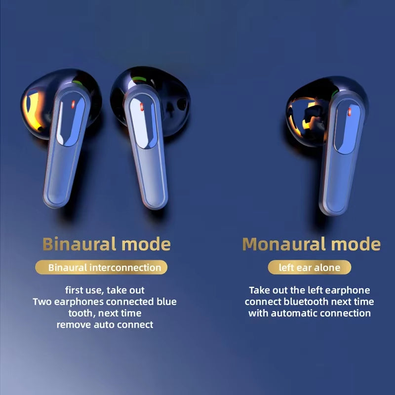 Wireless Air Buds ā Bluetooth 5.3 Earbuds with Charging Case, Touch Control, Noise Reduction, Deep Bass, Mic for Calls, Compatible with Android & iOS