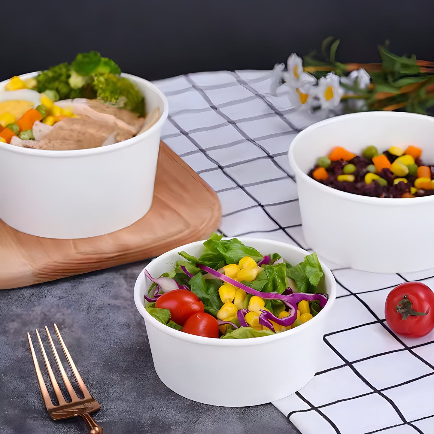 Factory Supply Disposable Lunch Box Wholesale Customizable logo Food Package Bento Takeaway Fast Food Container Tableware