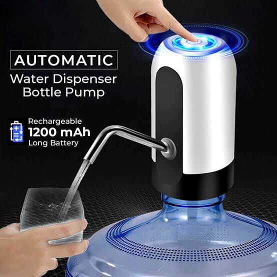 Automatic Water Dispenser ā USB Rechargeable Pump for Bottled Water, One-Touch Operation, Portable, Leakproof, Ideal for Home, Office, Kitchen & Outdoor Use