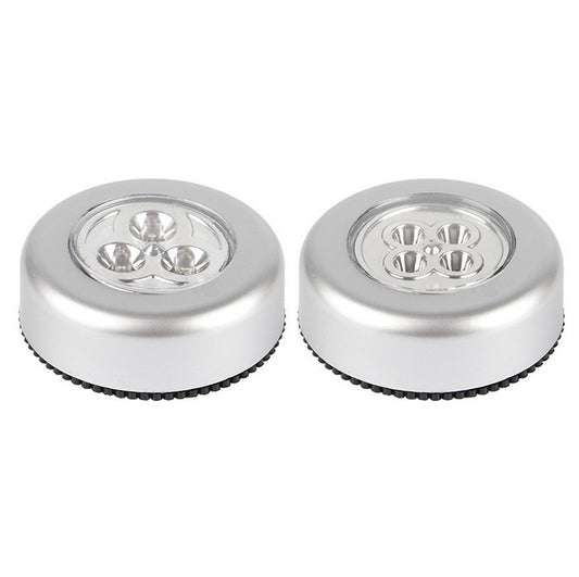 3 LED Closet Cabinet Lamp AAA Battery Powered Wireless Stick Tap Touch Push Security Kitchen Wall Car Night Light